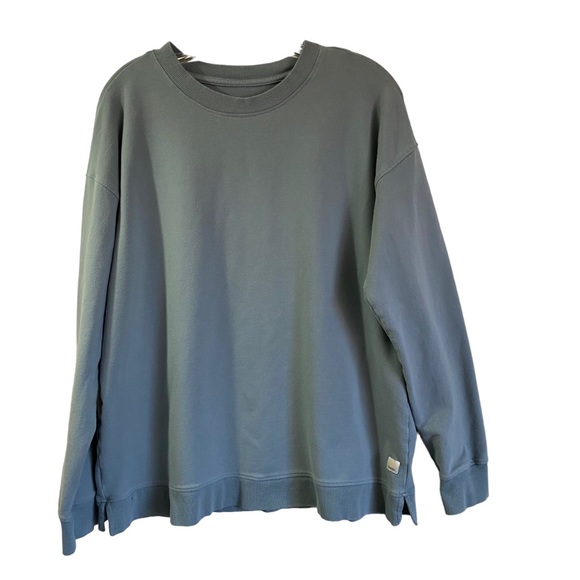 Vuori Tops - Vuori Women's Laguna Oversized Crew Fleece Sweatshirt Shade /mint/Blue Medium